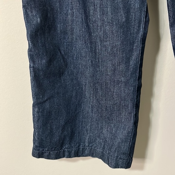 FRAME DENIM PIXIE HIGH WAIST PLEATED CROP WIDE LEG JEANS IN RINSE Sz 30 NEW - Picture 7 of 13